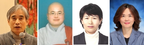 (왼쪽부터) 전현수 전문의, 자성 스님, 정영자, 이지향 씨 